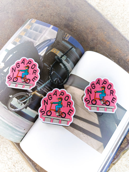 One Million Brompton Custom 3D Embroidery velcro patch + bag tag