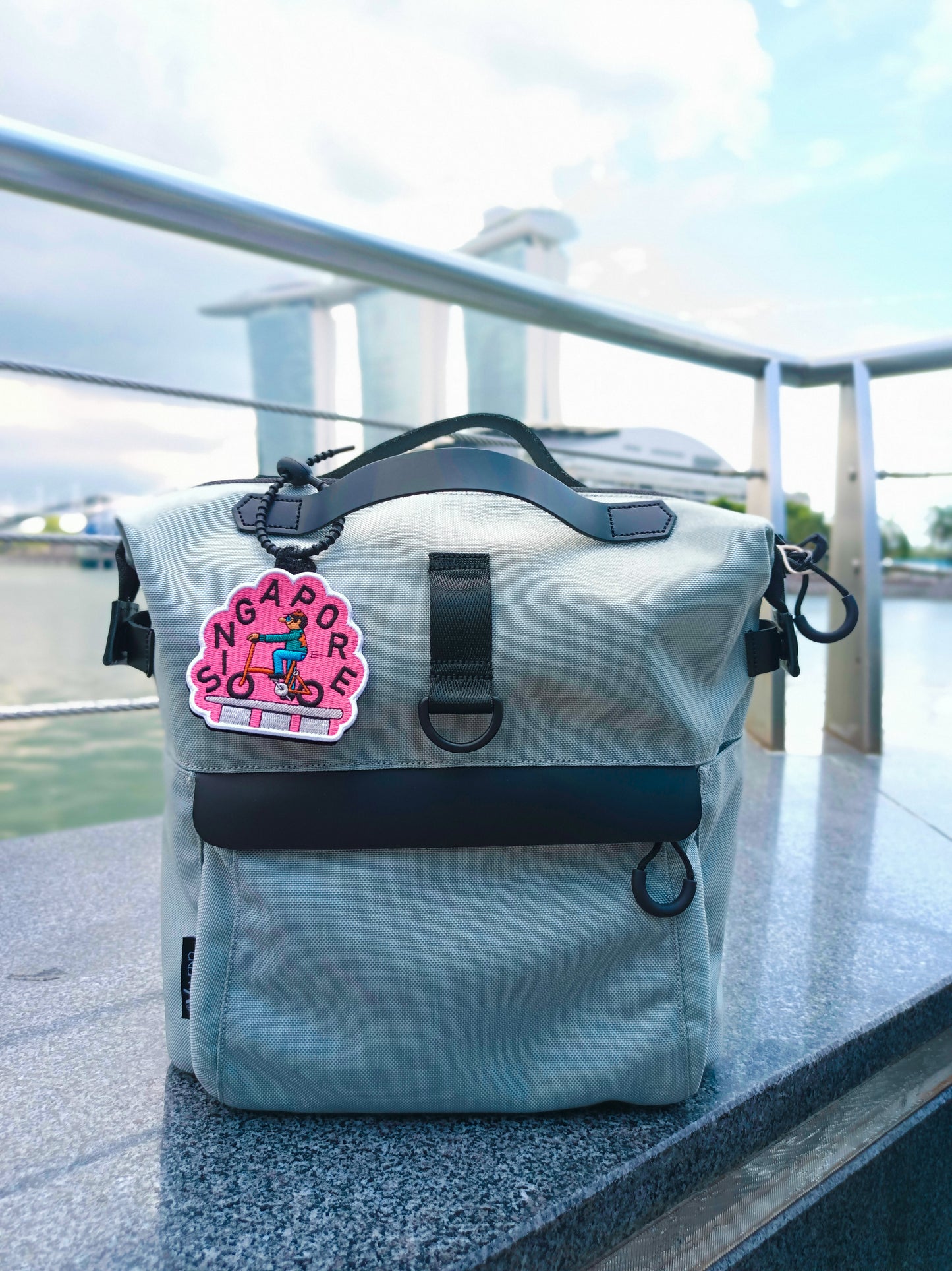 One Million Brompton Custom 3D Embroidery velcro patch + bag tag