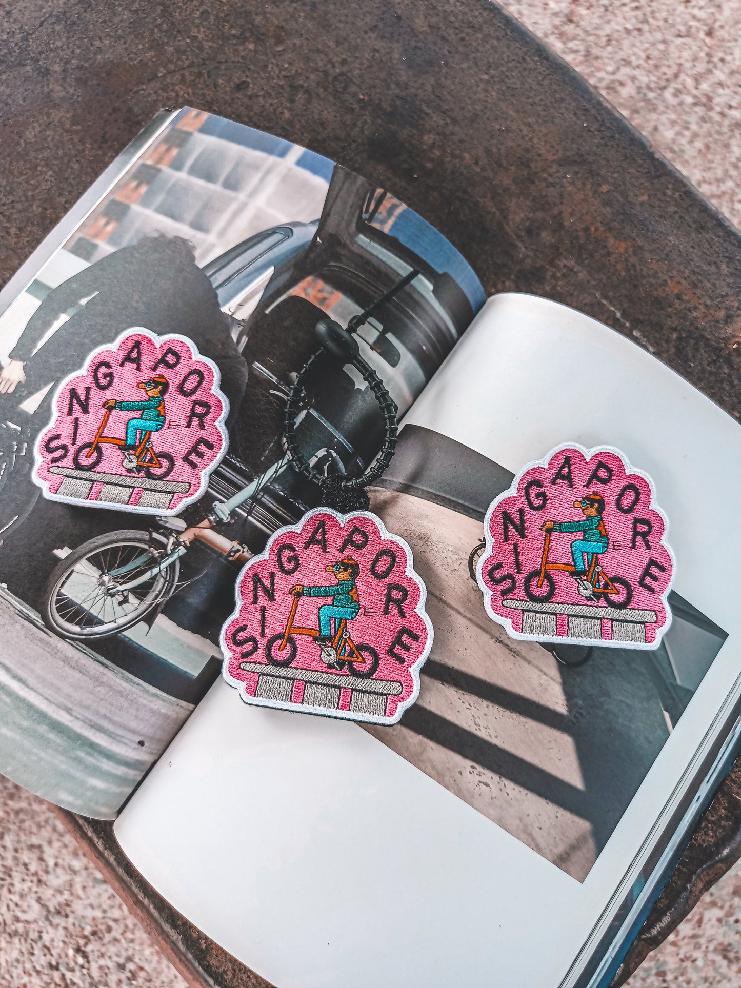 One Million Brompton Custom 3D Embroidery velcro patch + bag tag