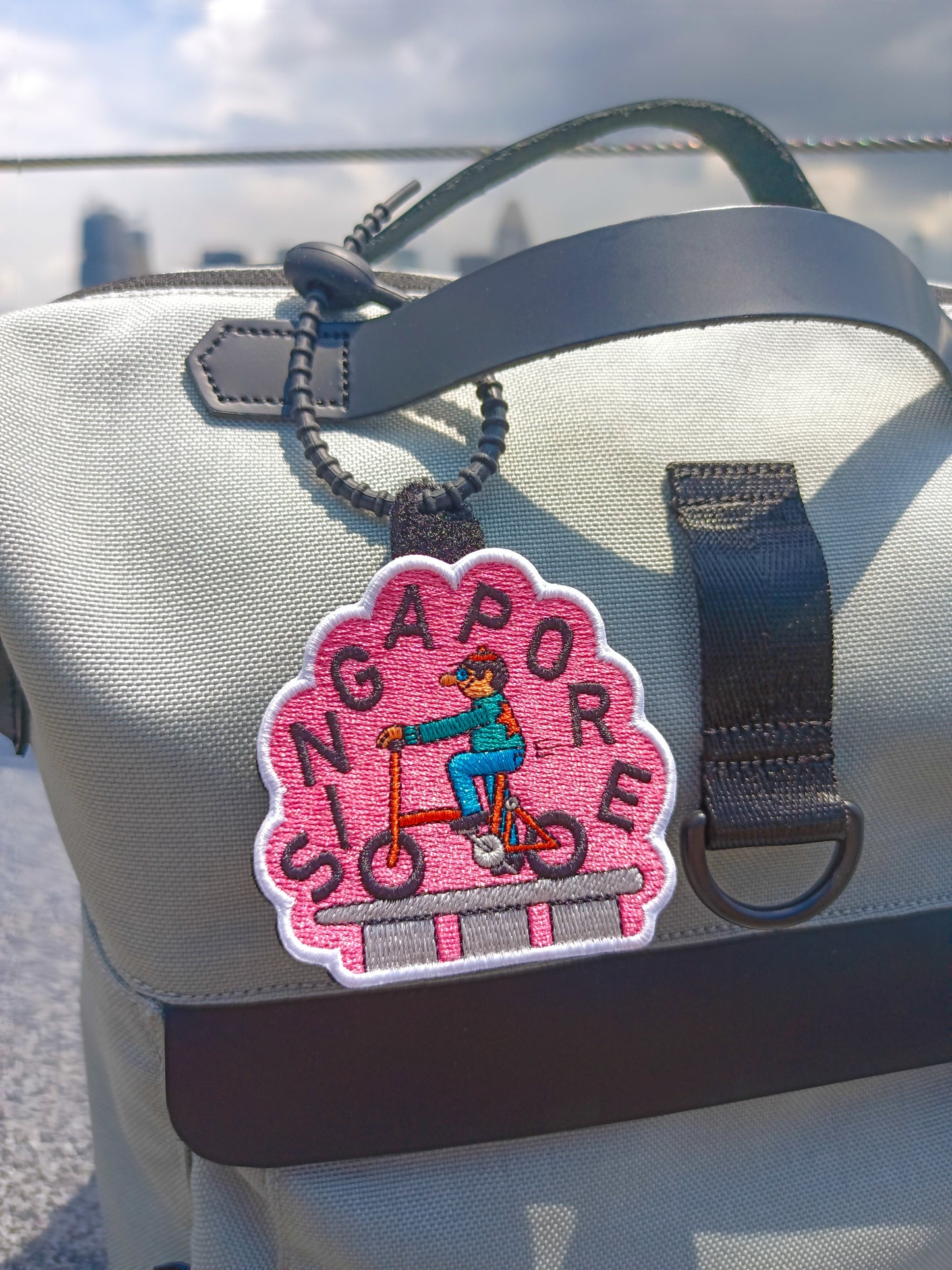One Million Brompton Custom 3D Embroidery velcro patch + bag tag