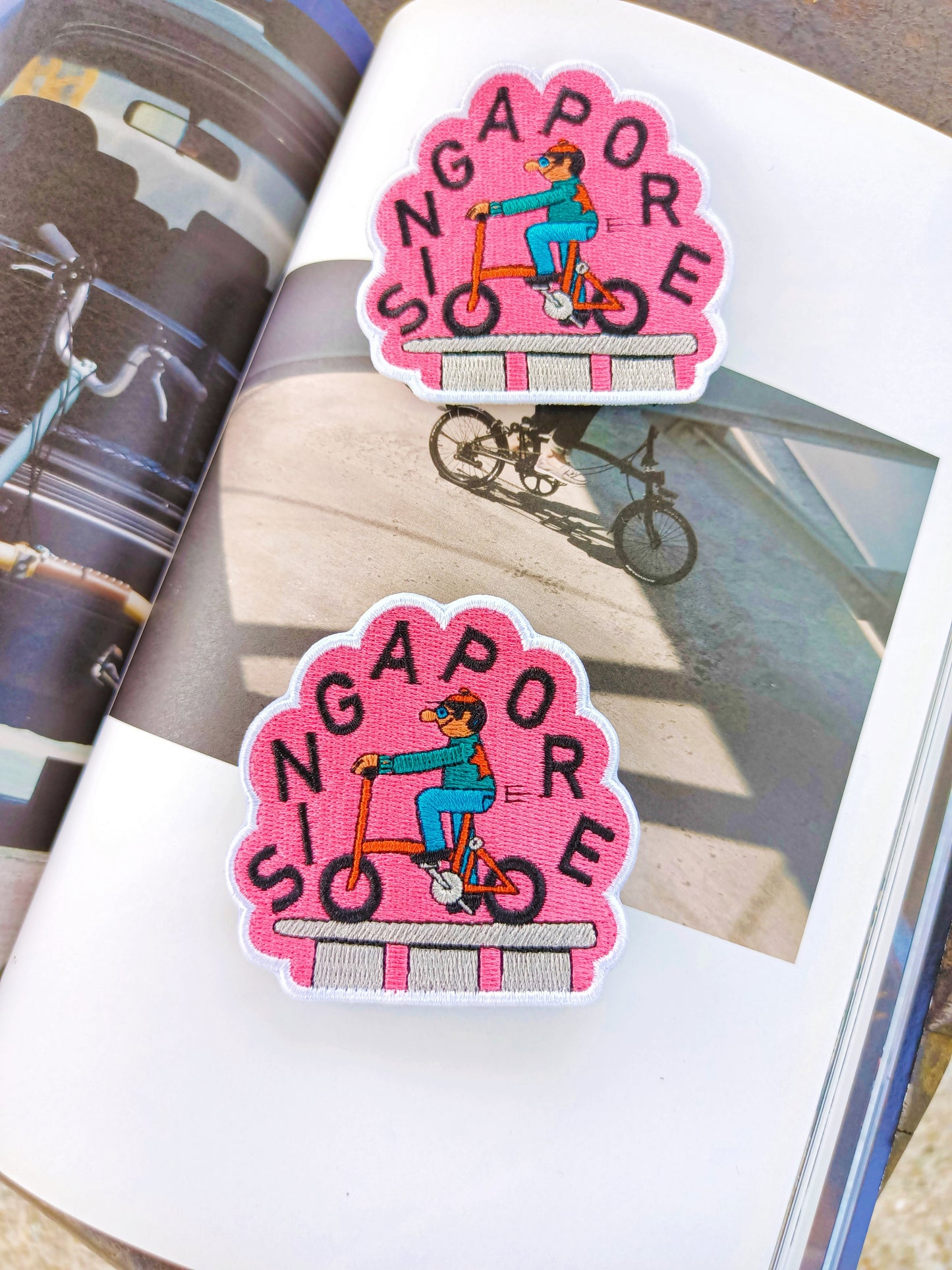 One Million Brompton Custom 3D Embroidery velcro patch + bag tag