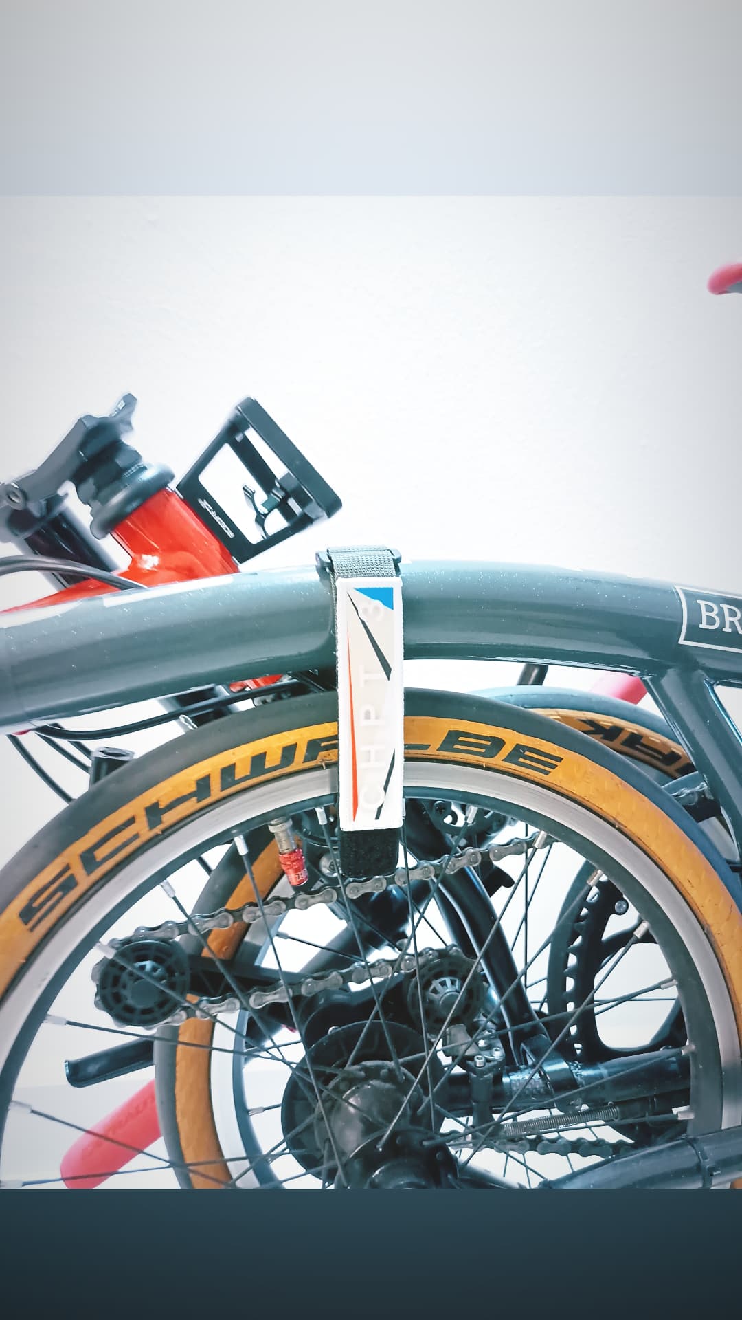 Brompton CHPT 3 custom Frame Strap + Velcro Patch