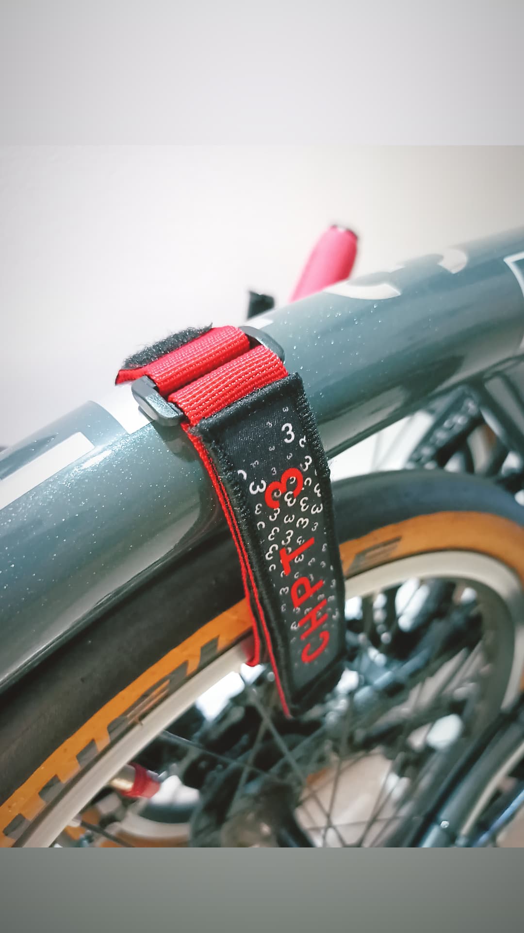 Brompton CHPT 3 custom Frame Strap + Velcro Patch