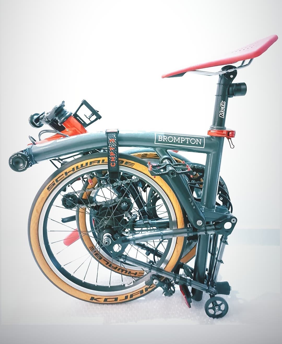 Brompton CHPT 3 custom Frame Strap + Velcro Patch