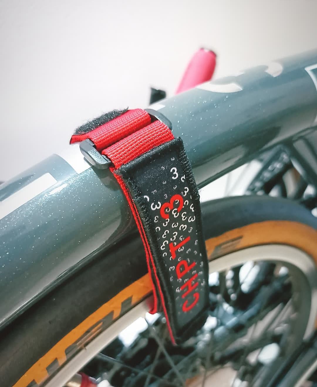 Brompton CHPT 3 custom Frame Strap + Velcro Patch
