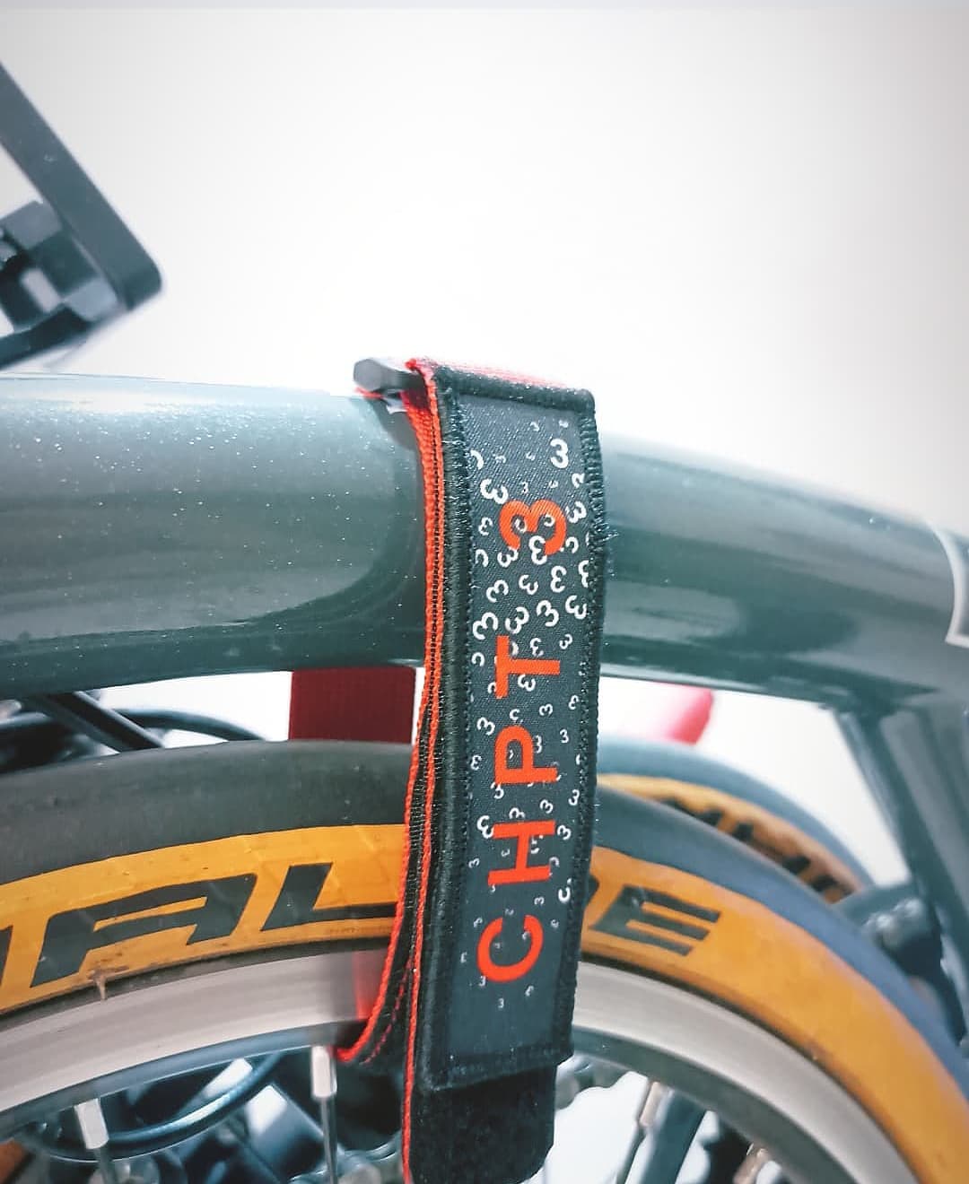 Brompton CHPT 3 custom Frame Strap + Velcro Patch