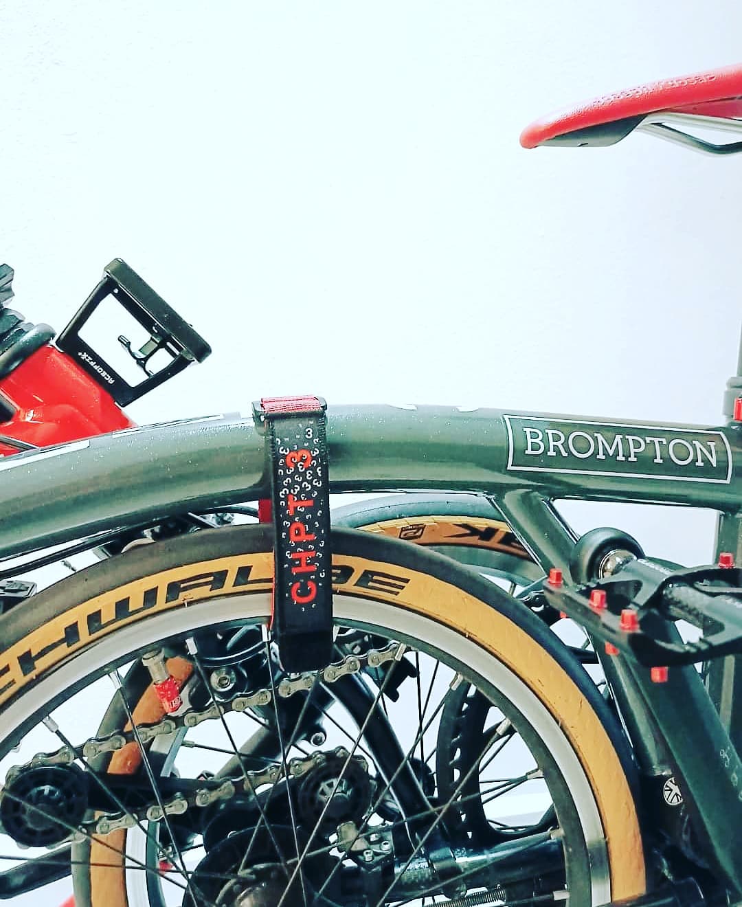 Brompton CHPT 3 custom Frame Strap + Velcro Patch