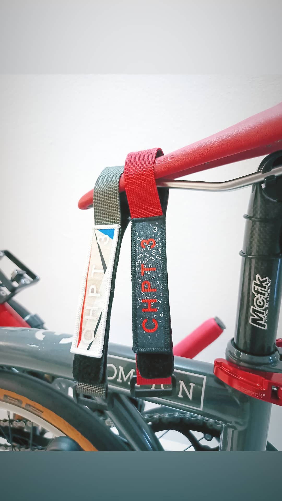 Brompton CHPT 3 custom Frame Strap + Velcro Patch