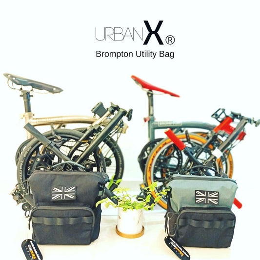 UrbanX Utility Black and Grey Brompton Bag
