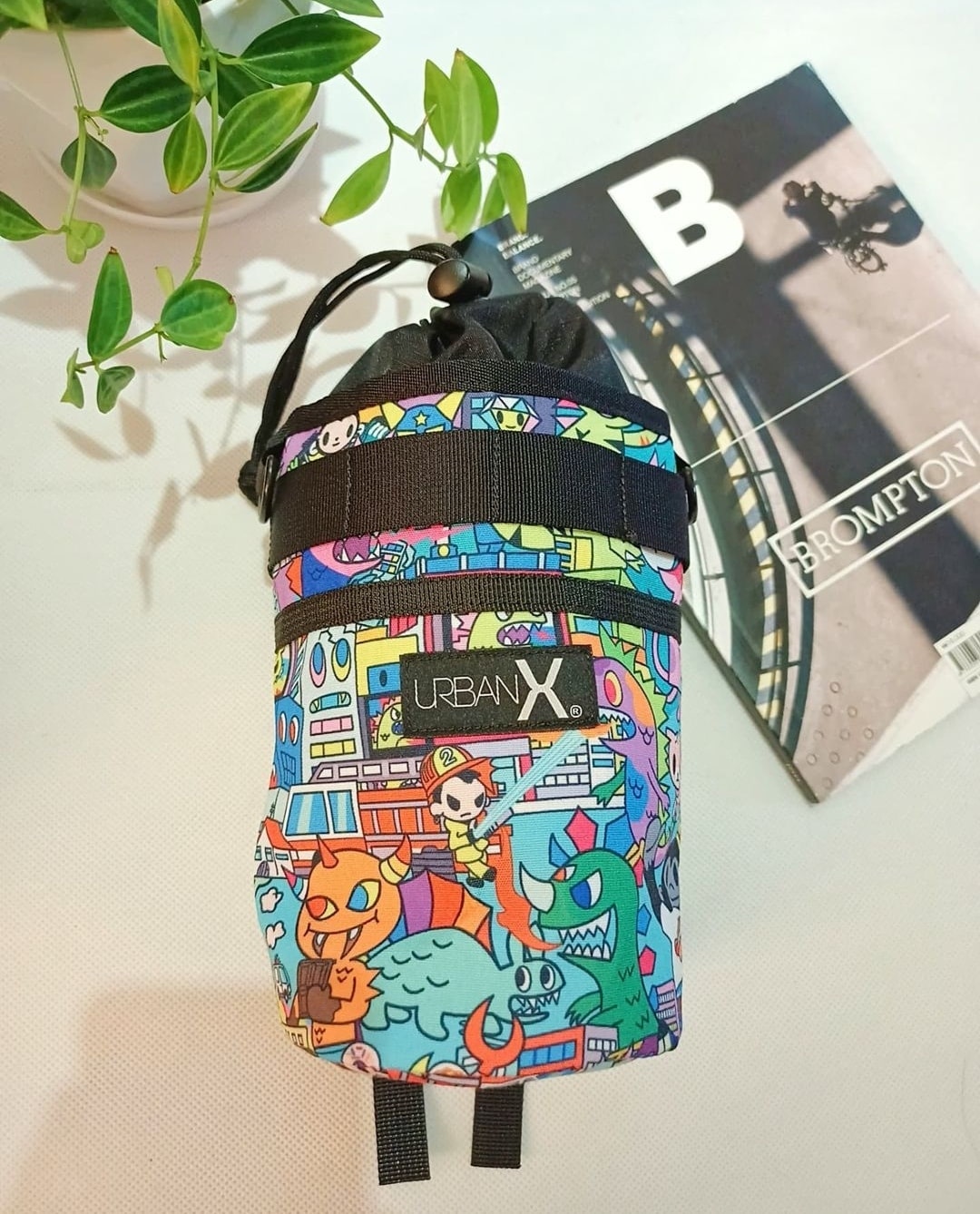 UrbanX Brompton Custom Saddle Bag Tokidoki Kaiju City